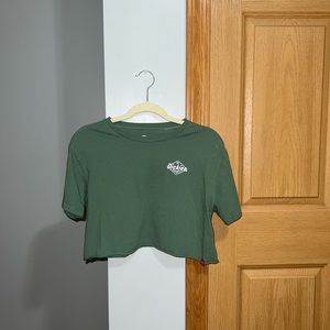 Dickies Green Short Sleeve Crop Top Women’s Size Medium
